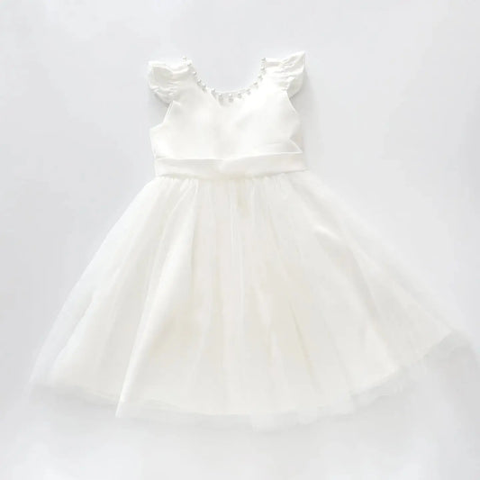 Ivory Satin, Girls Special Occasion Dress Ollies Place