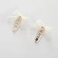 Ivory Sheer Bow Hair Clips 2 Pack Ollies Place