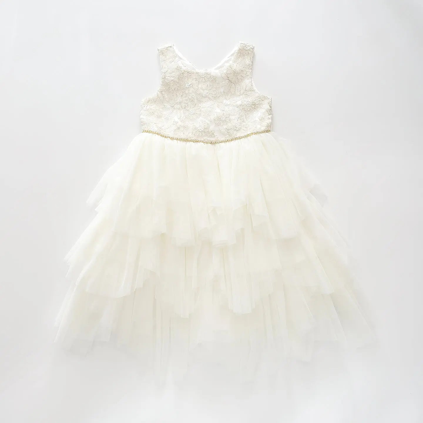 Ivory Tulle and Lace Dress Ollies Place