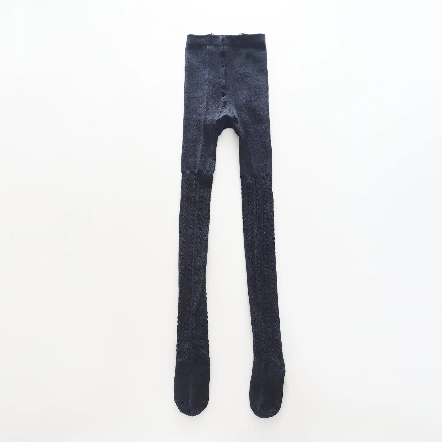 Jacqard Cable Knitted Tights Navy Colour Ollies Place