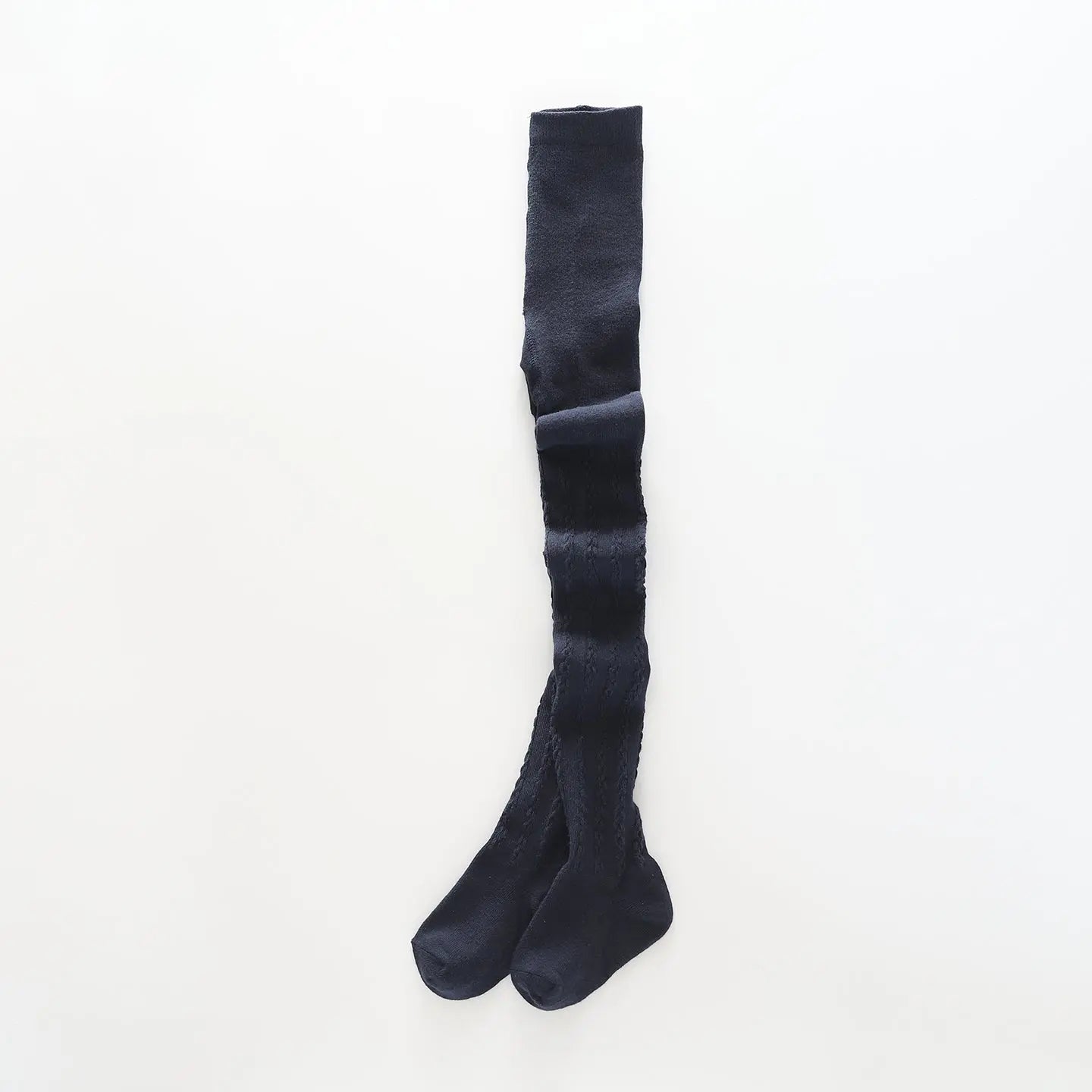 Jacqard Cable Knitted Tights Navy Colour Ollies Place