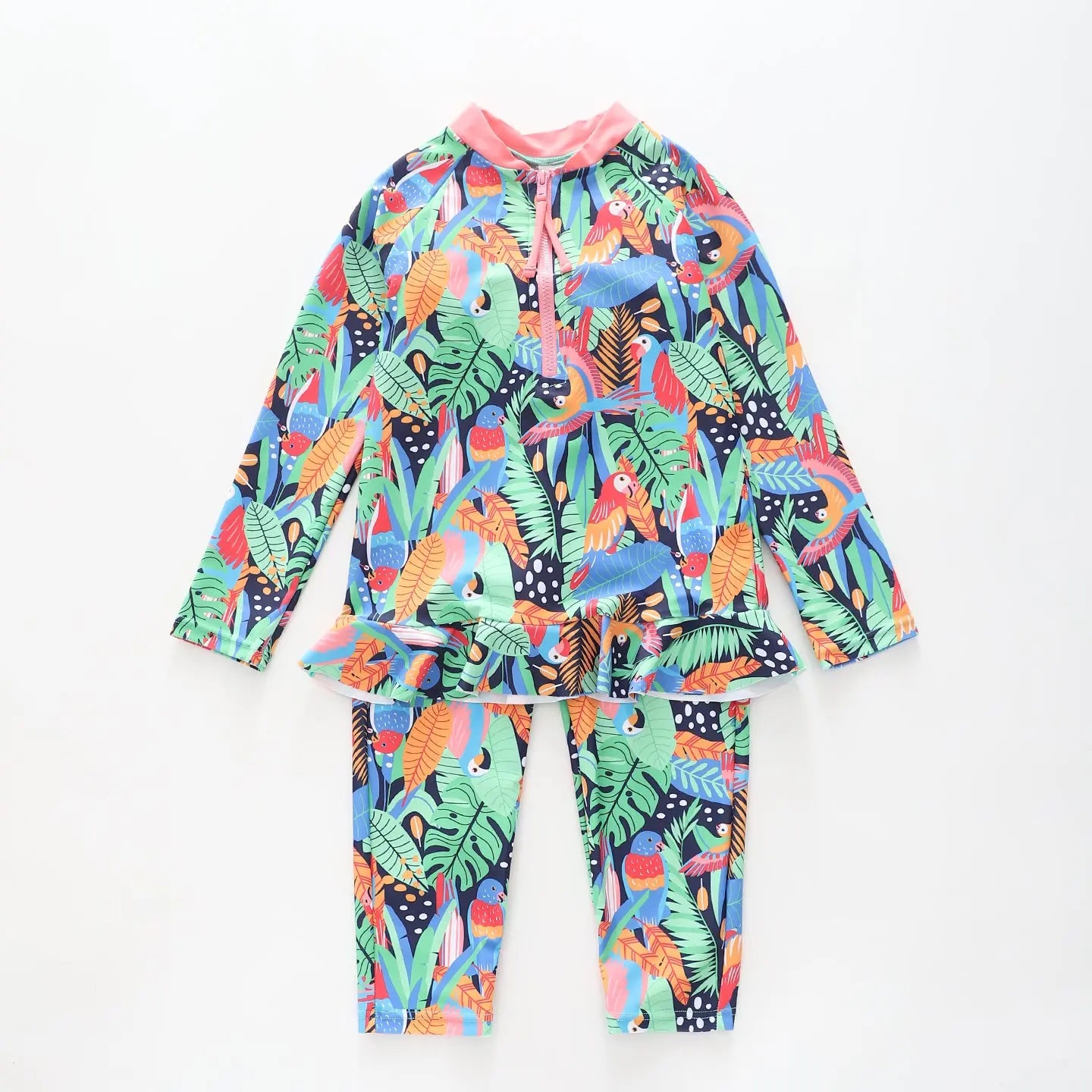 Jungle Long Sleeve Swimsuit Set Ollies Place