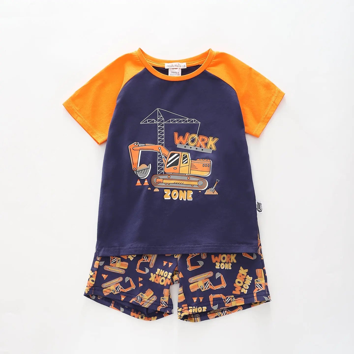 Junior Boys Digger Pyjama Set Ollies Place