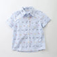 Junior Boys Dinosaur Print 100% Cotton Shirt Ollies Place