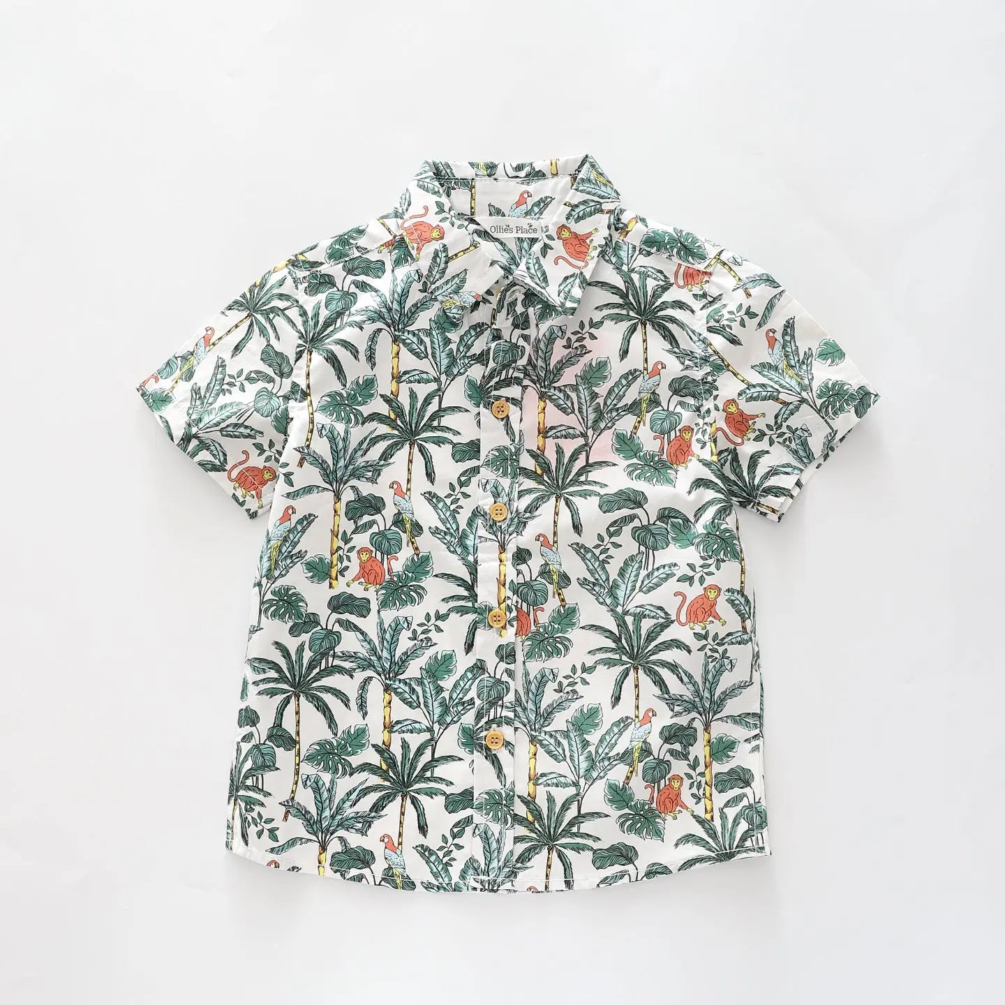 Junior Boys Jungle Collared Shirt Ollies Place