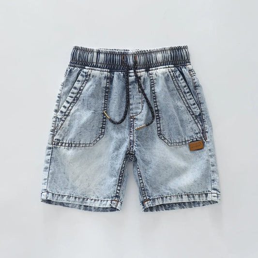 Junior Boys Sharks Ahoy Denim Shorts Ollies Place Kidswear