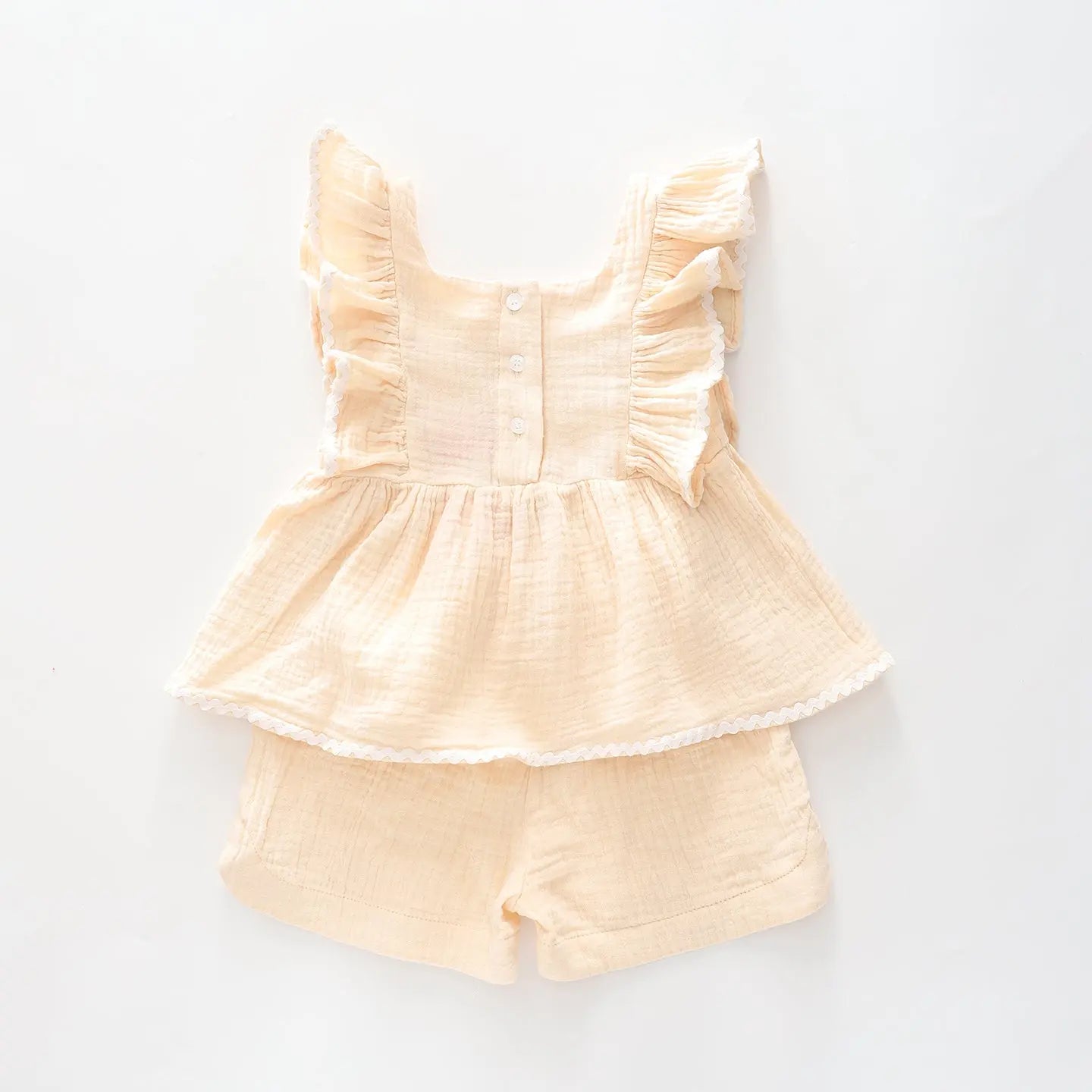 Junior Girls, Cheesecloth Top and Shorts Set Ollies Place