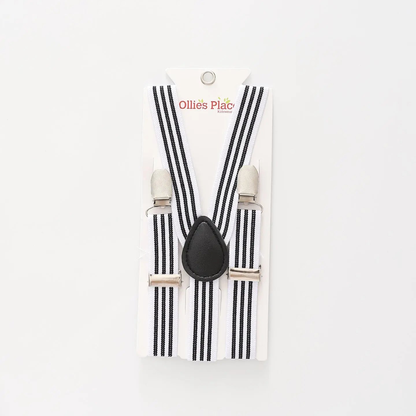 Kids Black Striped Suspenders Ollies Place