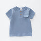 Kids Blue Henley T-shirt Ollies Place