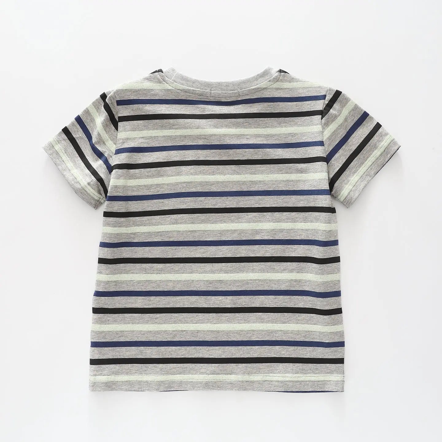 Kids Grey Striped Tee Ollies Place