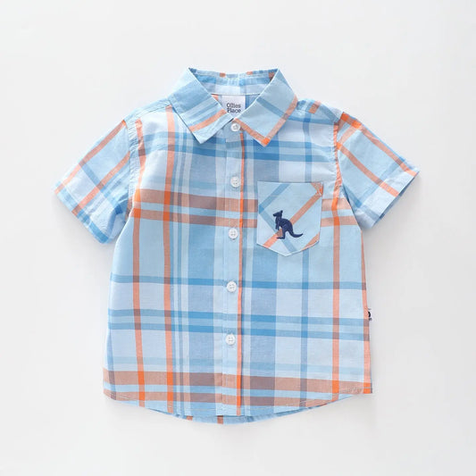 Kids Kangaroo Check Shirt Ollies Place