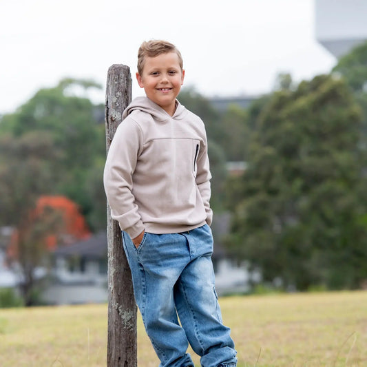 Kids Textured Hoodie Ollies Place