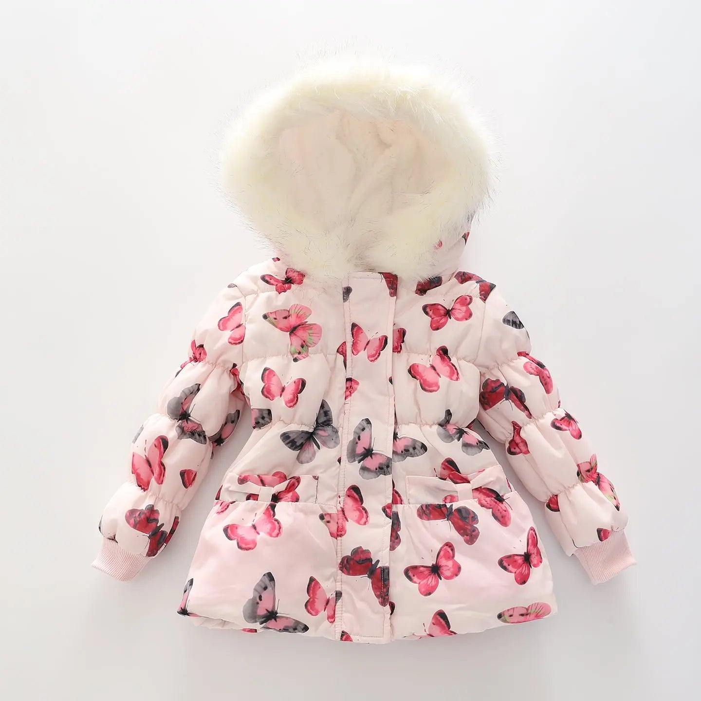 Kids Toddler Girl Butterfly Puffer Jacket Ollies Place