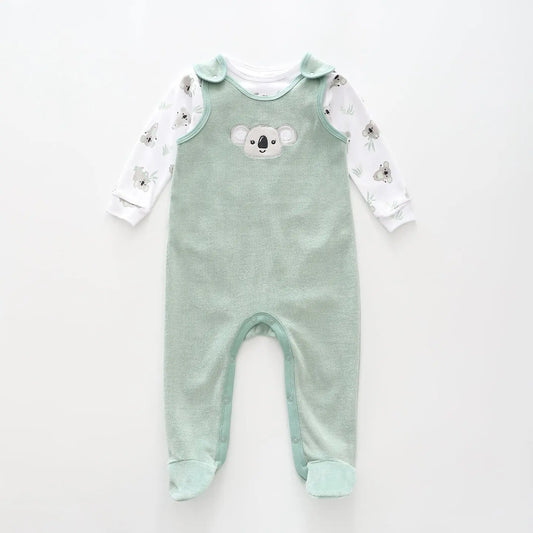 Koala Baby Velour Overalls Set Ollies Place