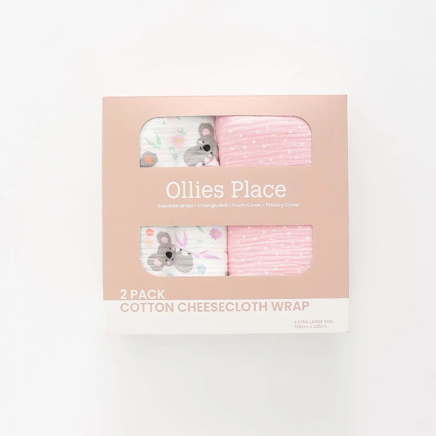 Koala Cheesecloth Wrap 2-Pack Ollies Place
