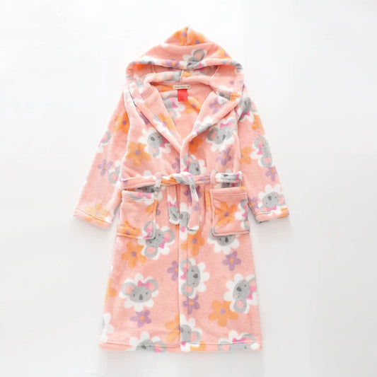 Koala Flower Hooded Gown Ollies Place