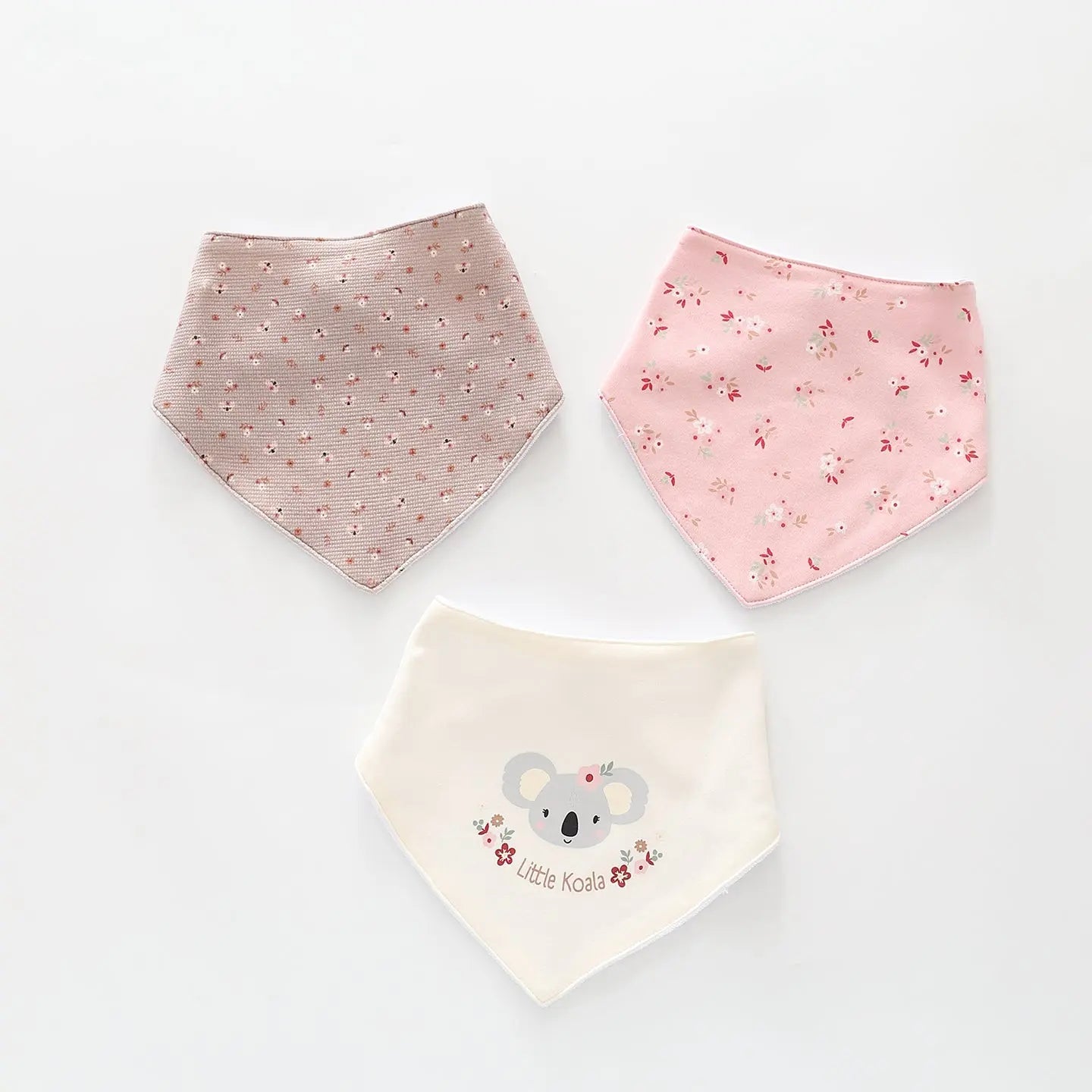 Koala Flowers Bib Set (3pc) Ollies Place