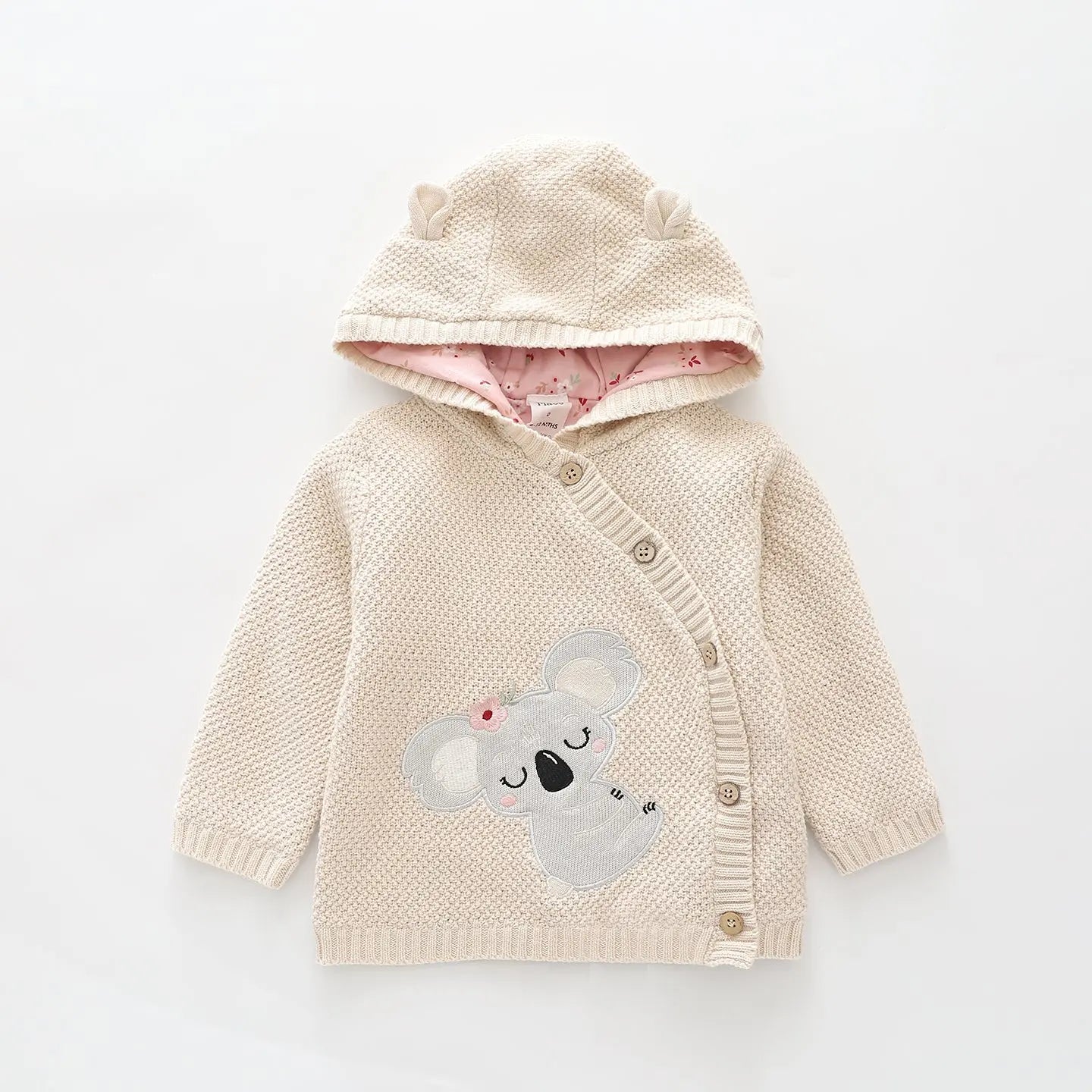 Koala Knit Hoodie Jacket Ollies Place