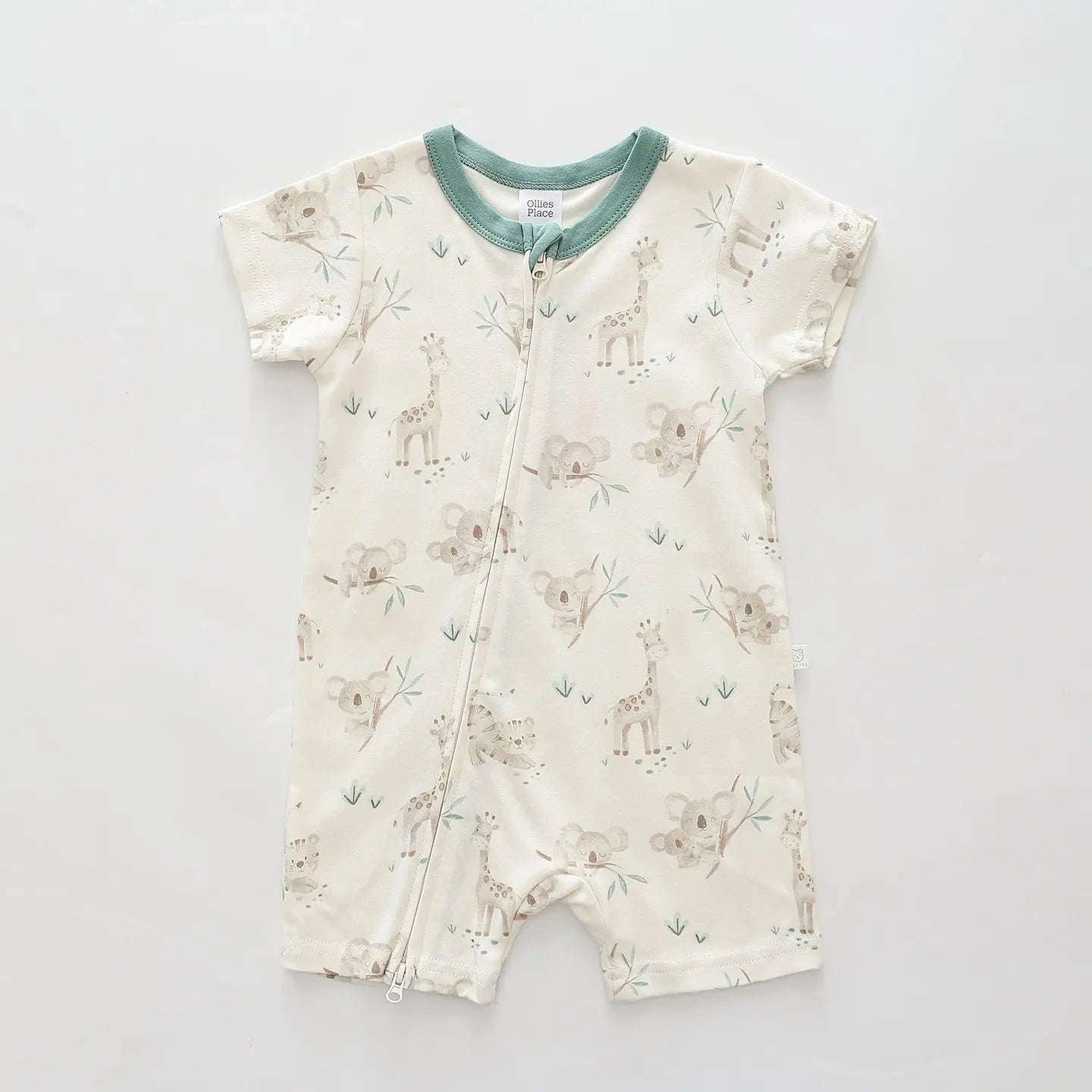 Koala and Friends Short Zip Romper Ollies Place