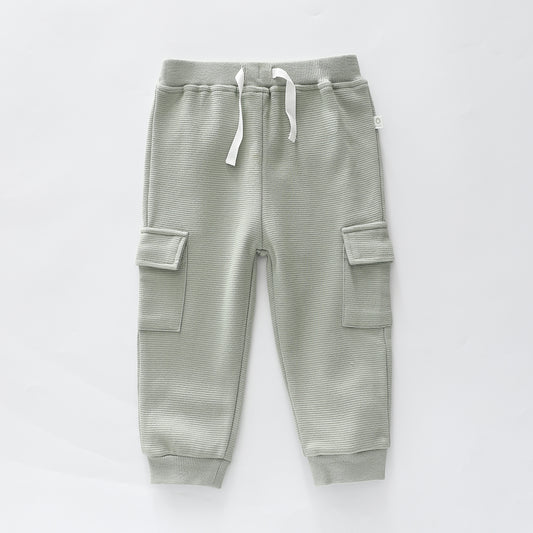 Green Cargo Jogger Pants