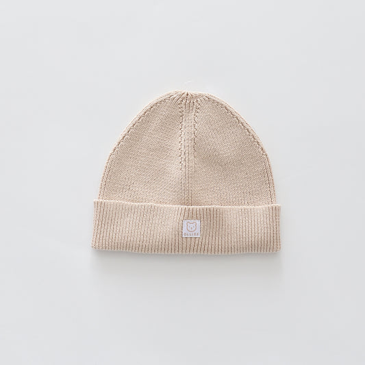 Beige True Knit Beanie