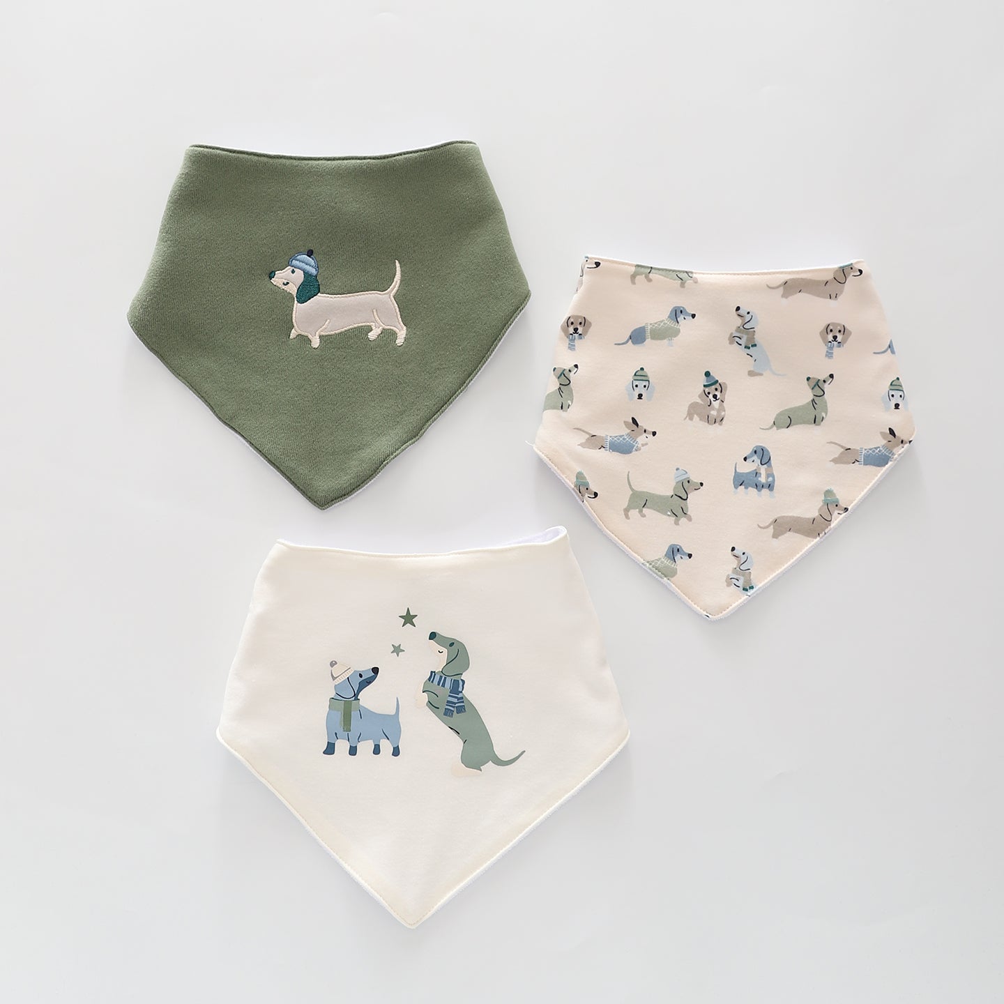 Sausage Dog Bib Set