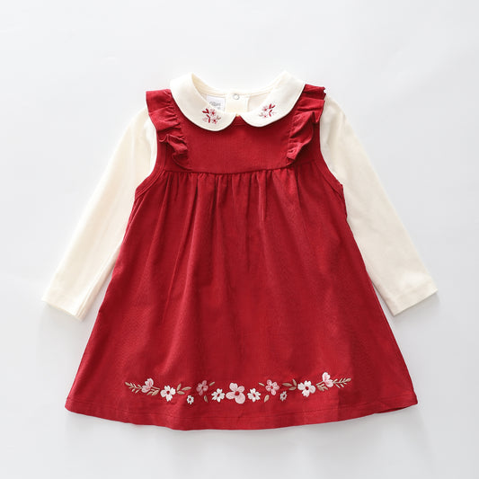 Ruby Red Pinafore Outfit