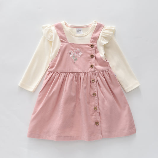 Pink Petal Pinafore Outfit