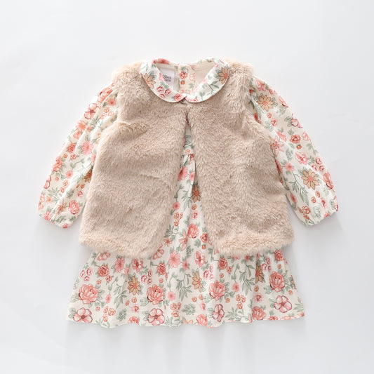 Vintage Dress and Vest Set