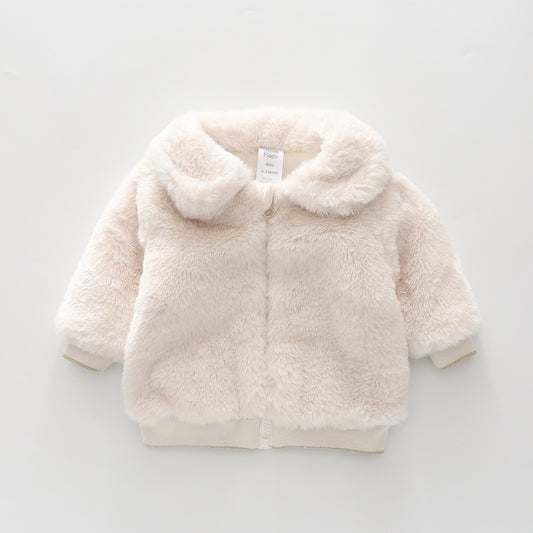 Faux Fur Zip Jacket