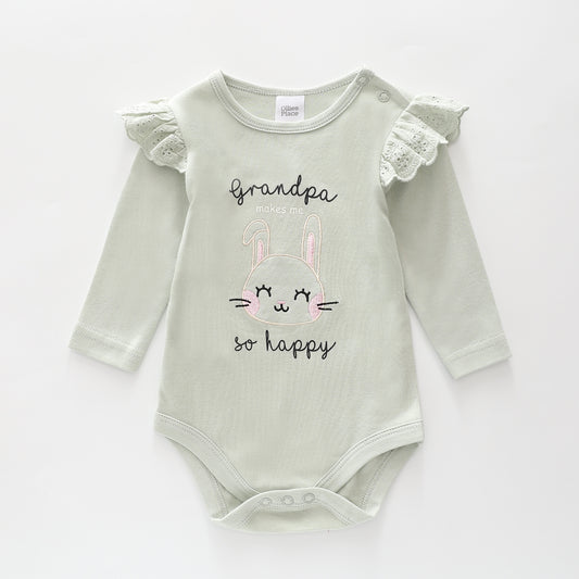 Grandpa Makes Me Happy Bodysuit