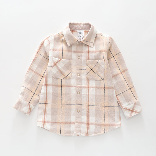Brown Flannel Check Shirt