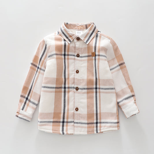 Brown Check Flanno Shacket