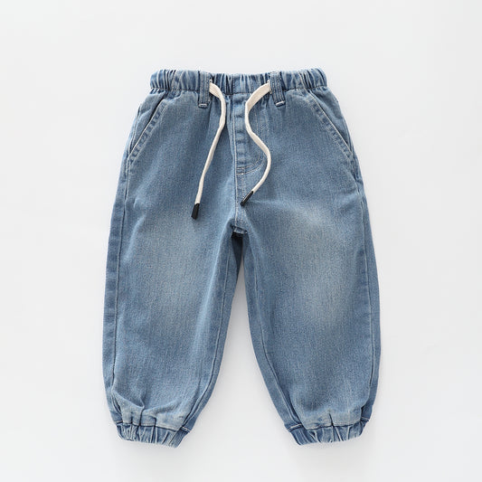Mid Blue Denim Jogger Pant