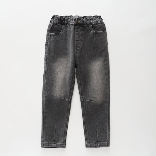 Washed Grey Denim Jeans