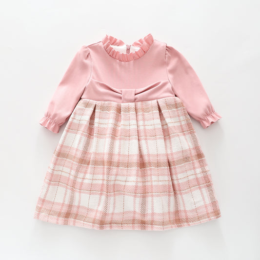 Pink Tartan Check Dress