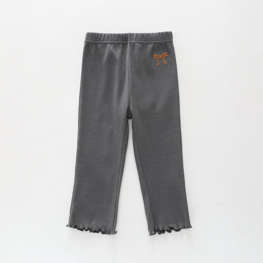 Grey Rib Legging Pants