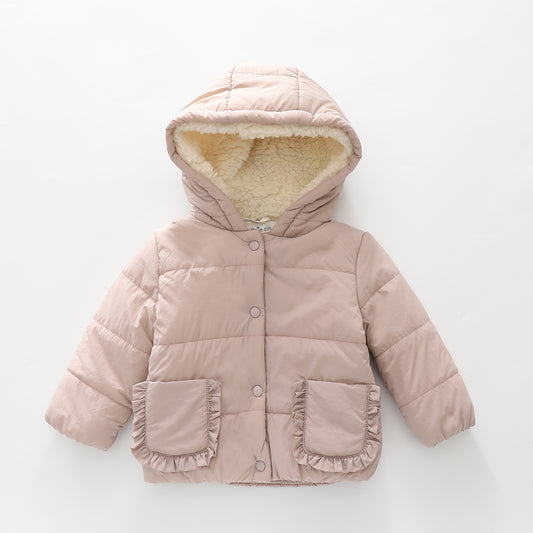 Infant Girls Hooded Puffer Jacket