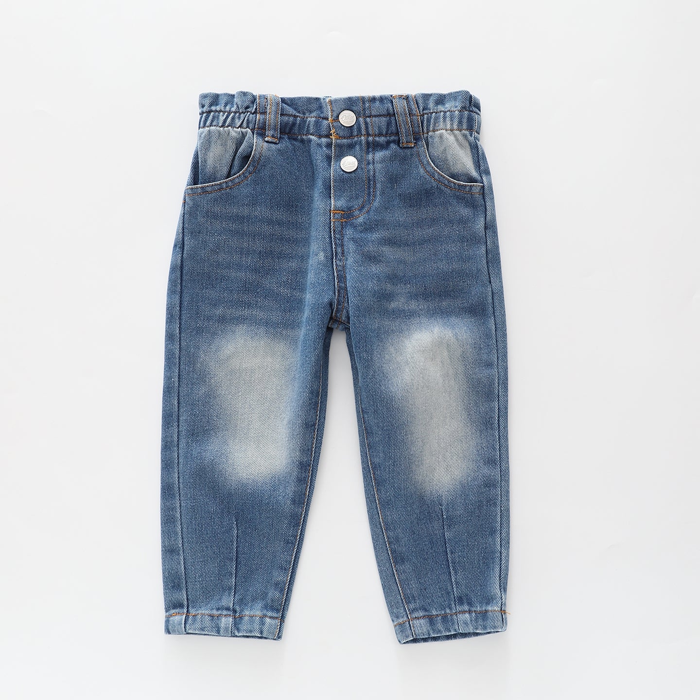 Mid Blue Paper bag Jeans