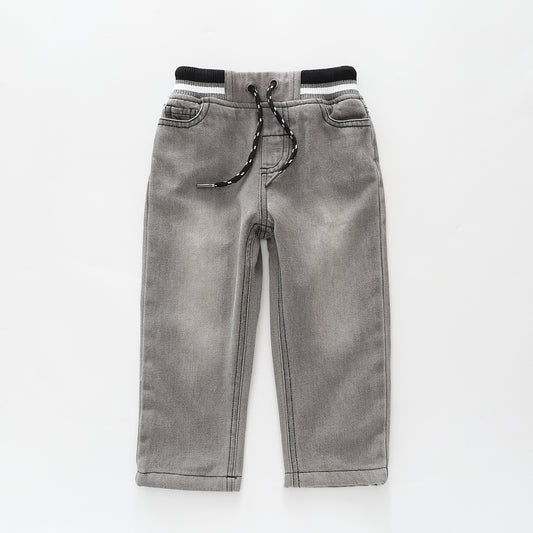 Grey Denim Wash Jeans