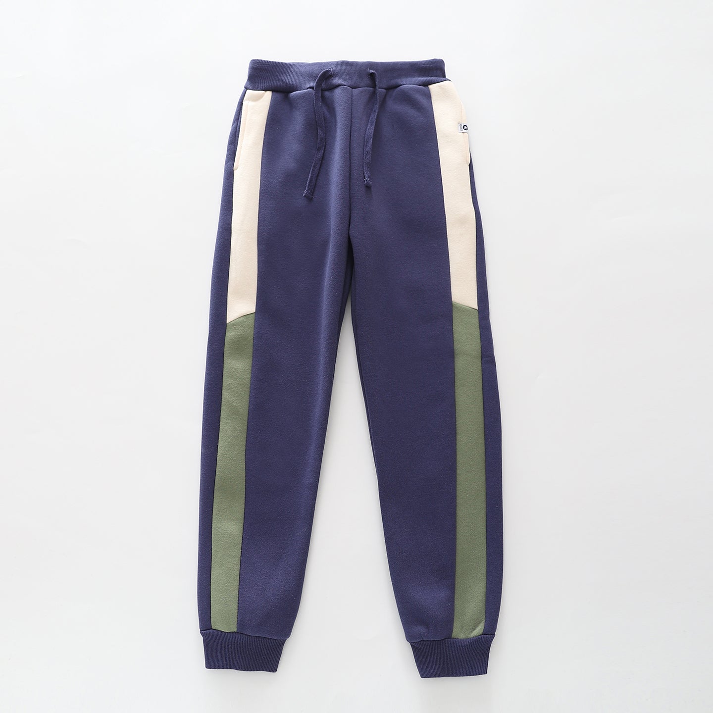 Spliced Blue Track Pants