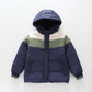 Navy Sherpa Puffer Jacket