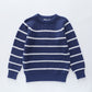 Blue Stripe Chunky Knit Jumper