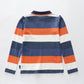 Striped Pique Polo Shirt