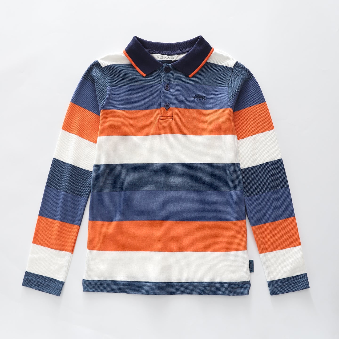 Striped Pique Polo Shirt