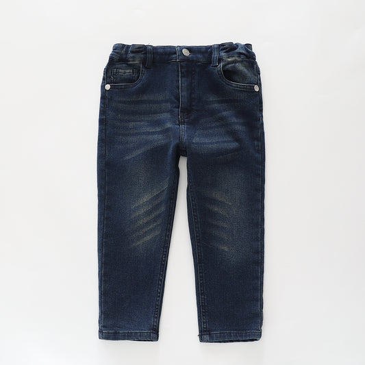 Straight Leg Blue Jeans