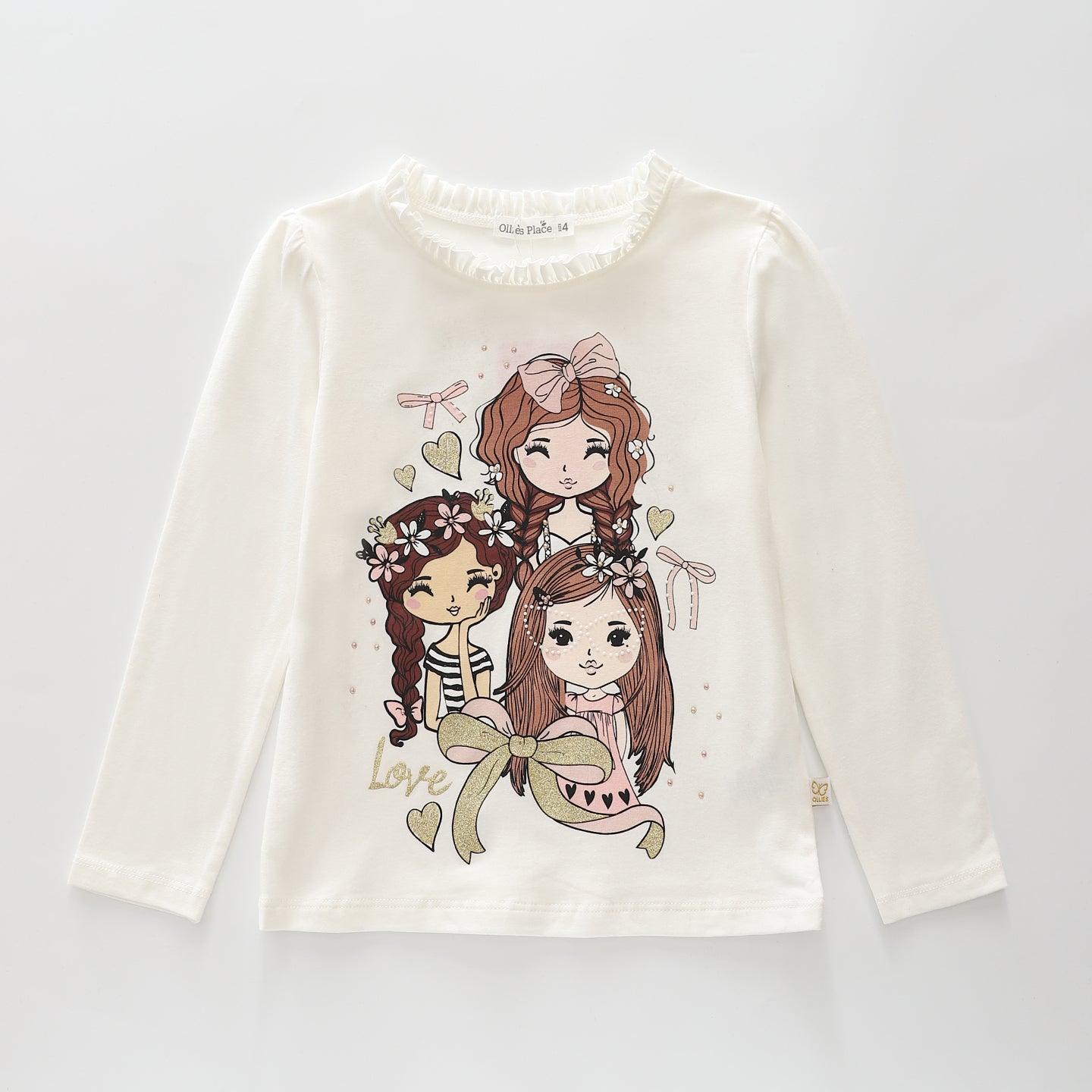 Best Friends Girls LS Top