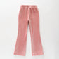 Ribbed Velour Flare Pants