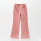 Ribbed Velour Flare Pants