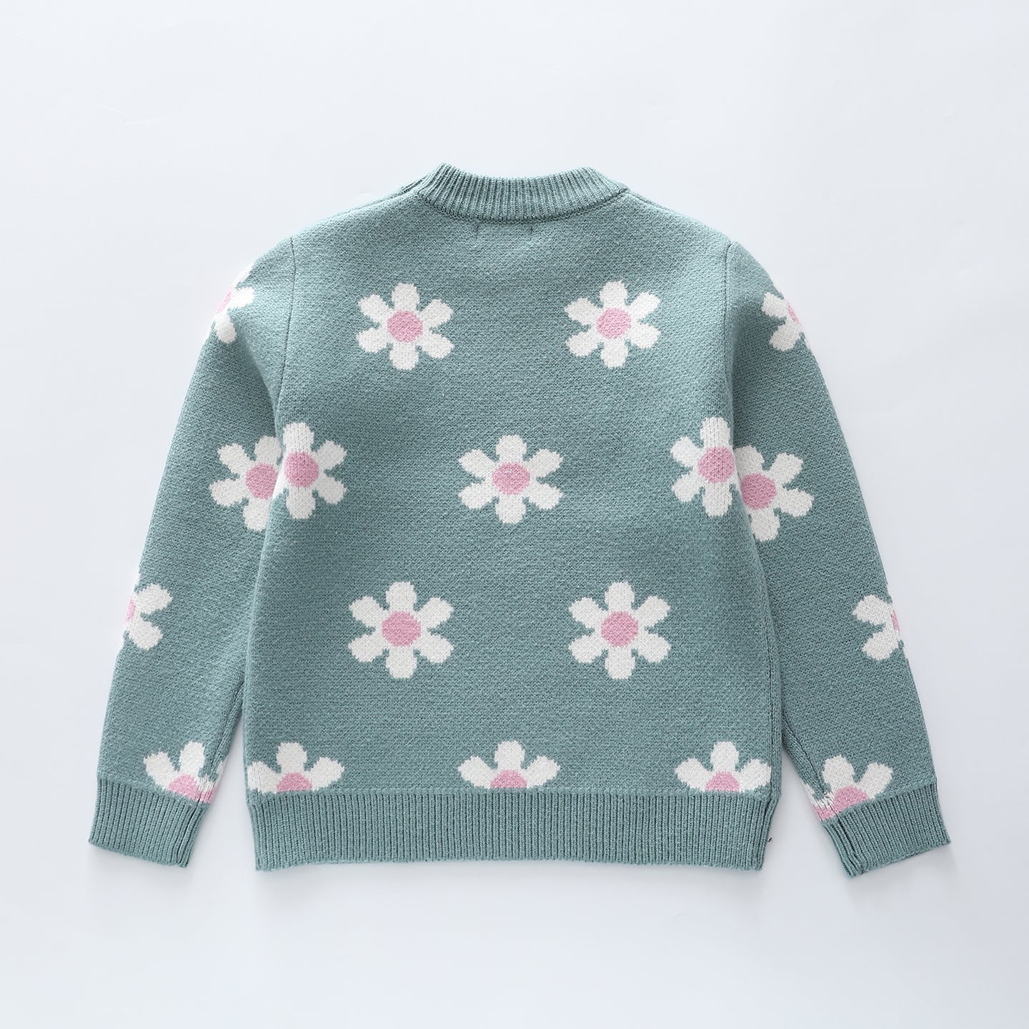 Flower Jacquard Knit Jumper
